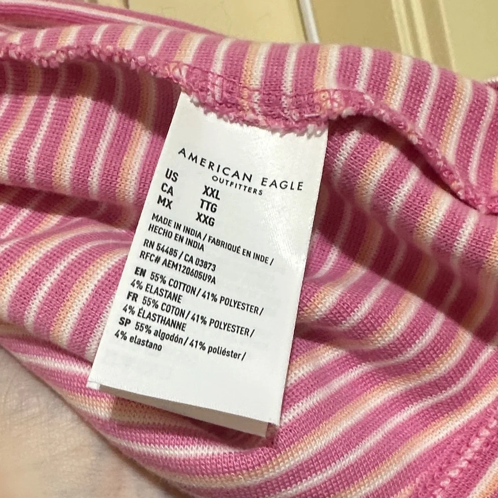 American Eagle Pink and Yellow Striped Dress - Picture 5 of 5